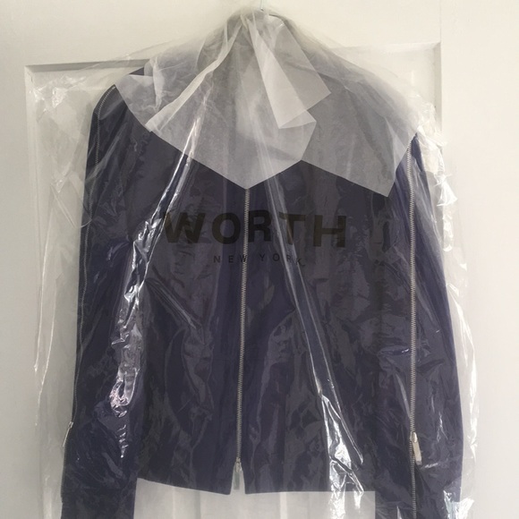 • NWT • $498 WORTH NY Purple Moon Scuba Style Jacket - Picture 6 of 16